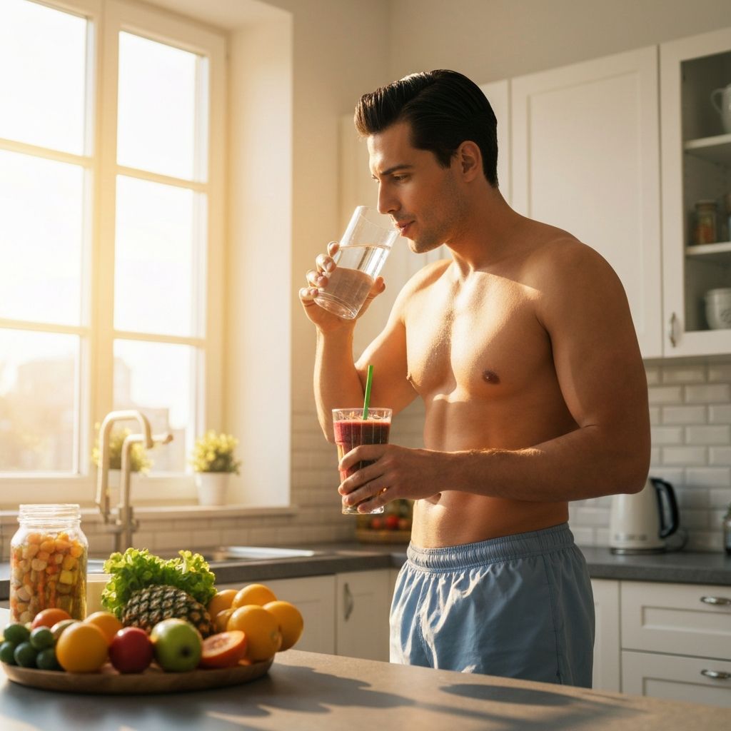 Morning routine with supplements